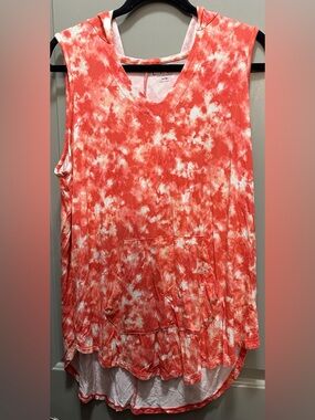 Livi Size 14/16 Sleeveless Hooded Tunic EUC